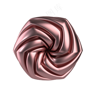 玫瑰金抽象几何