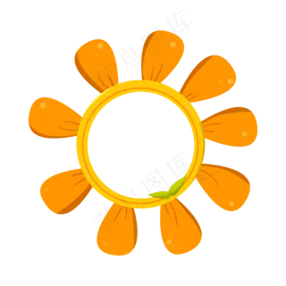 太阳花可爱的边框 太阳花可爱的边框