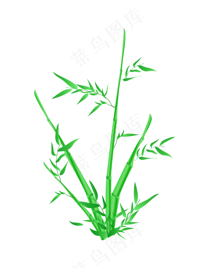 古风意境水墨竹子水彩手绘(4167*5208px 300 dpi )ai矢量模版下载