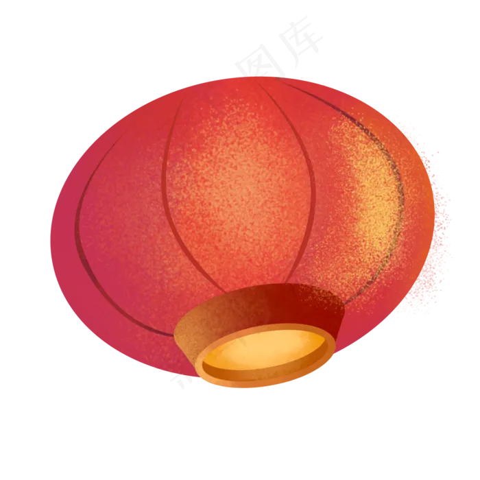 元宵节红色年味灯笼,免抠元素