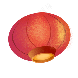 元宵节红色年味灯笼,免抠元素