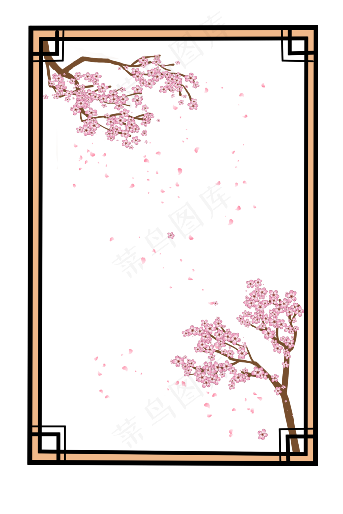 古风边框(2000X3000(DPI:300))psd模版下载