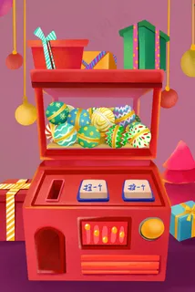 扭蛋机幸运扭蛋抓娃娃机抽奖