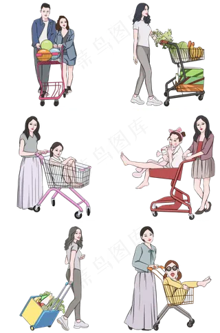 2019年备年货购物的人套图