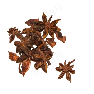 实物香料八角免抠图
