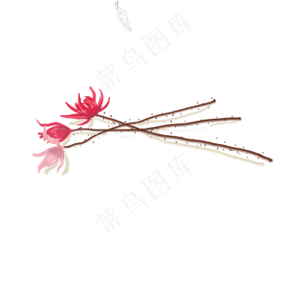 卡通红色花朵下载