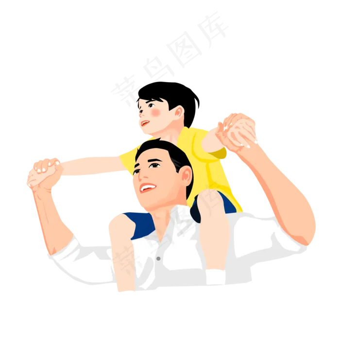 父亲节爸爸儿子(2000X2000(DPI:300))psd模版下载