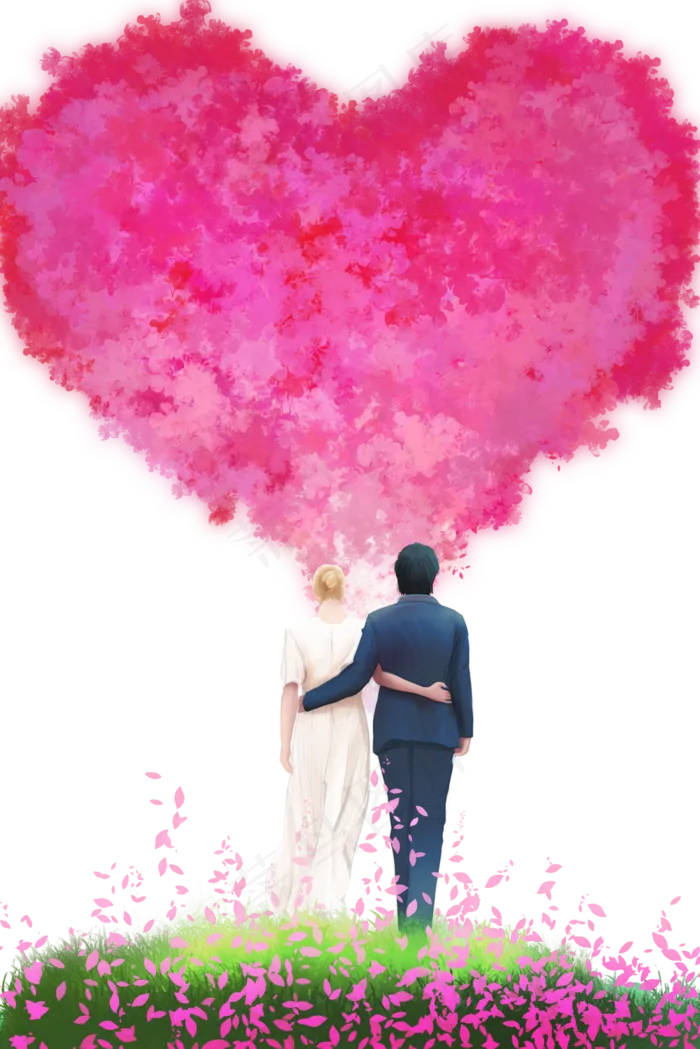 七夕情人节清新(1125X2436(DPI:72))psd模版下载