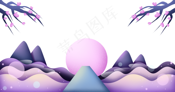 梦幻夏夜剪纸边框,免抠元素(5191*2728px 300 dpi )psd模版下载