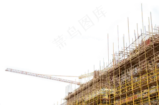 建筑建筑工地工地脚手架,免抠元素