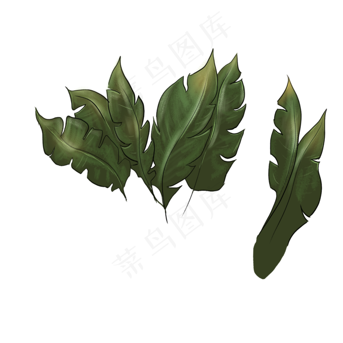 春天植物绿叶下载(2000X2000(DPI:300))psd模版下载
