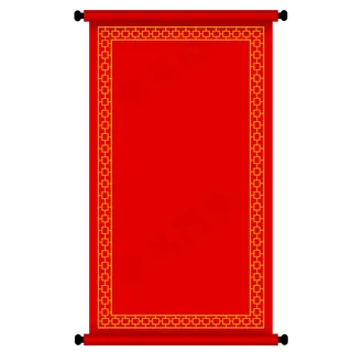 中国风条幅,免抠元素