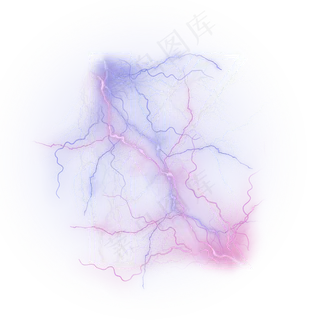 炫酷闪电蓝色紫色字母K