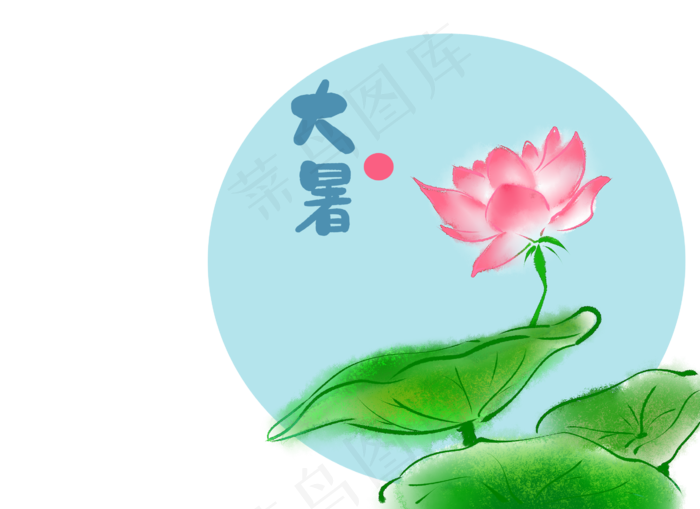 荷塘荷花(2598X1890(DPI:299))psd模版下载
