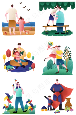 扁平肌理人物合集