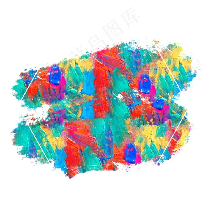 水彩油画边框(2000X2000(DPI:150))psd模版下载