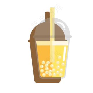 珍珠奶茶PNG免抠