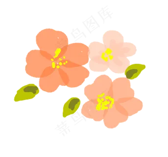 少女粉色免抠樱花