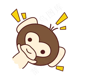 小清新动物可爱猴子png