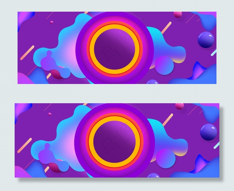 618促销天猫淘宝紫色海报背景