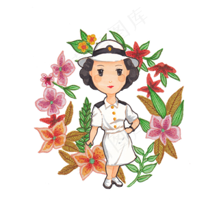 手绘建军节党建红色革命设计元素