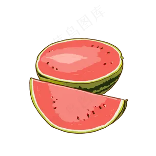夏季水果西瓜手绘小清新手账