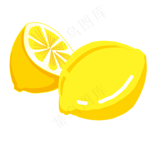柠檬夏日水果黄色柠檬黄凉爽