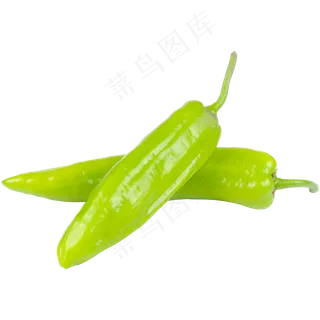 绿色两个辣椒食物,免抠元素
