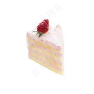 白色几何三角形蛋糕食物元素