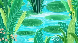 绿色夏季清凉配图