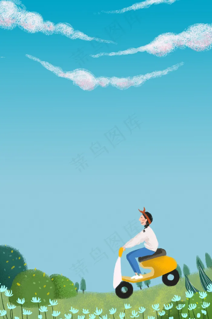 五一出游旅行人物