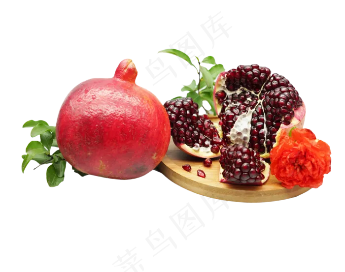 木盘红石榴食物(3800*3000px 300 dpi )