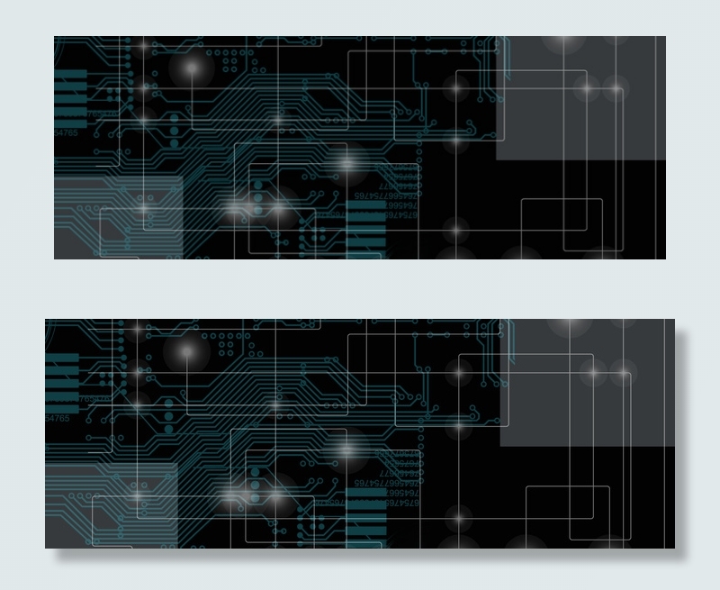 简约蓝色科技电子banner