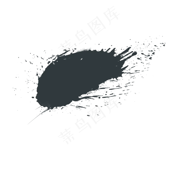 水墨笔刷痕迹(3000X3000(DPI:300))psd模版下载