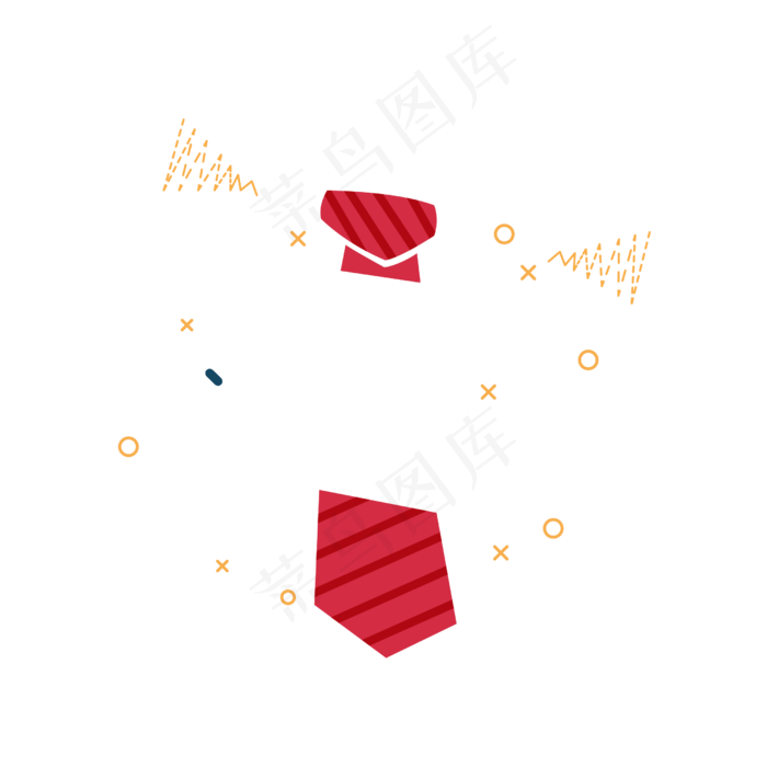简约父亲节相关元素(2500*2500px 300 dpi )ai矢量模版下载