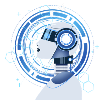 AI人工智能机器人科技,免抠元素