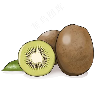新鲜健康的美味水果猕猴桃