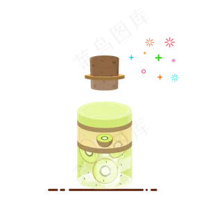 手绘矢量MBE风格饮料