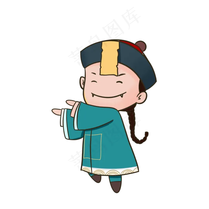 中元节卡通僵尸,免抠元素