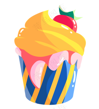 儿童节日杯子蛋糕