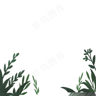 春天里的绿色叶子免抠图