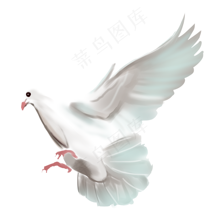 降落的白鸽(2000X2000(DPI:350))psd模版下载