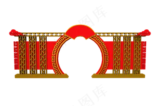 舞台拱门,免抠元素