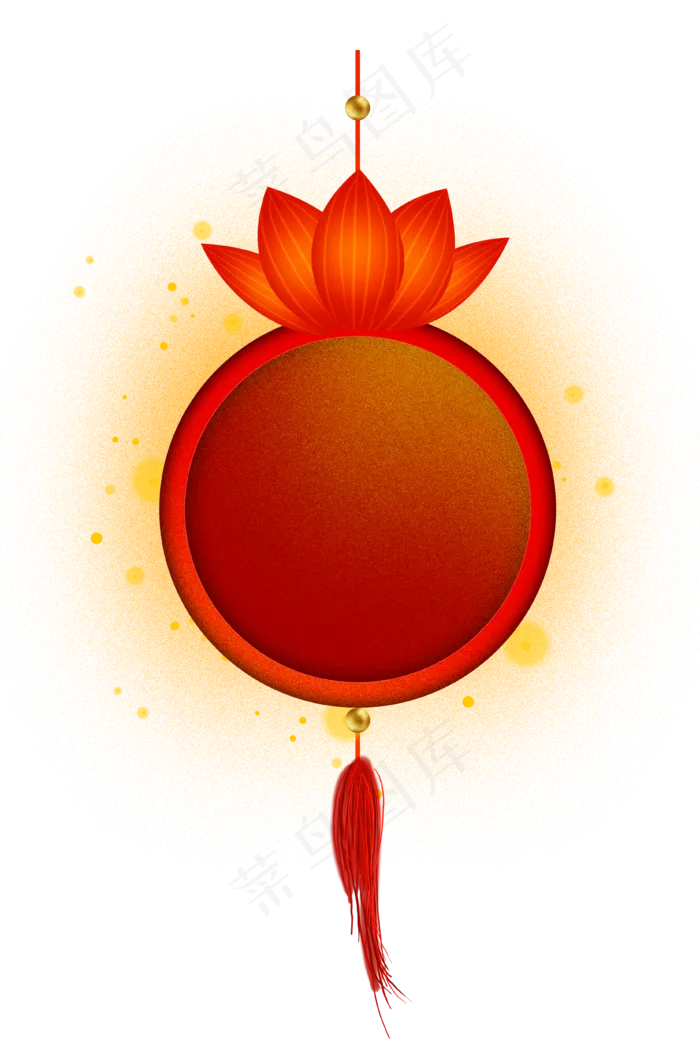 新年元宵节荷花复古文字框,免抠元素(3688X5597(DPI:300))psd模版下载
