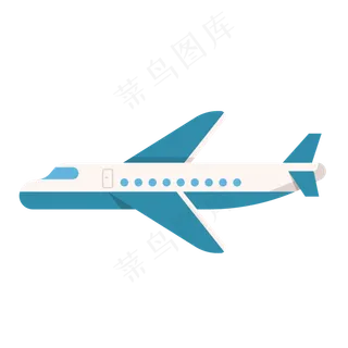 一架手绘的飞机侧面,免抠元素