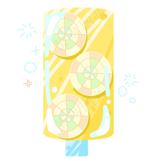 水果冰淇淋的小吃