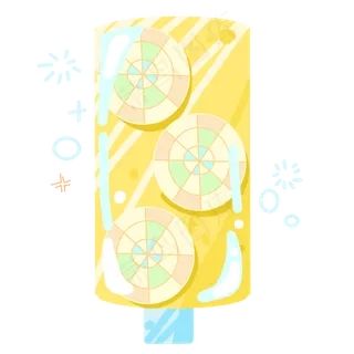 水果冰淇淋的小吃