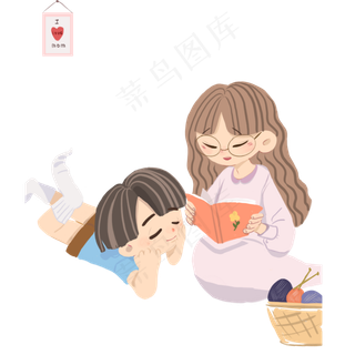 母亲给儿子讲故事