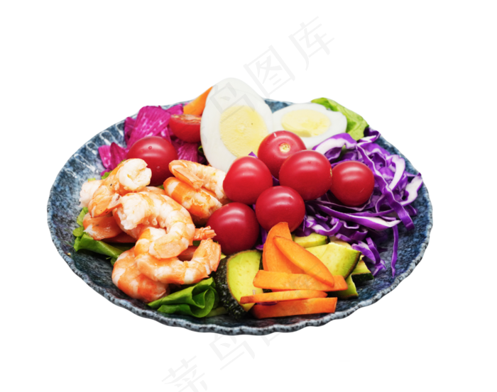 黑色盘子沙拉,免抠元素