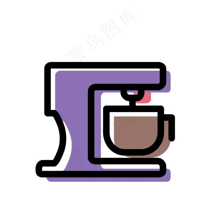 卡通榨汁机免抠图(2000X2000(DPI:300))psd模版下载